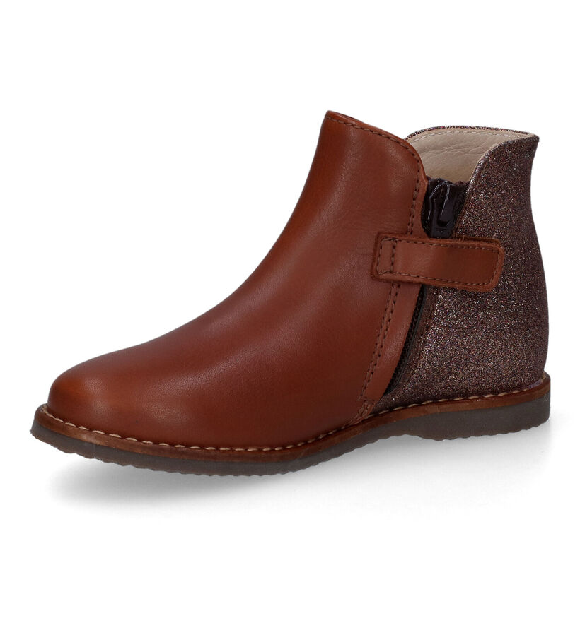 Beberlis Bottes courtes en Cognac pour filles (315698)