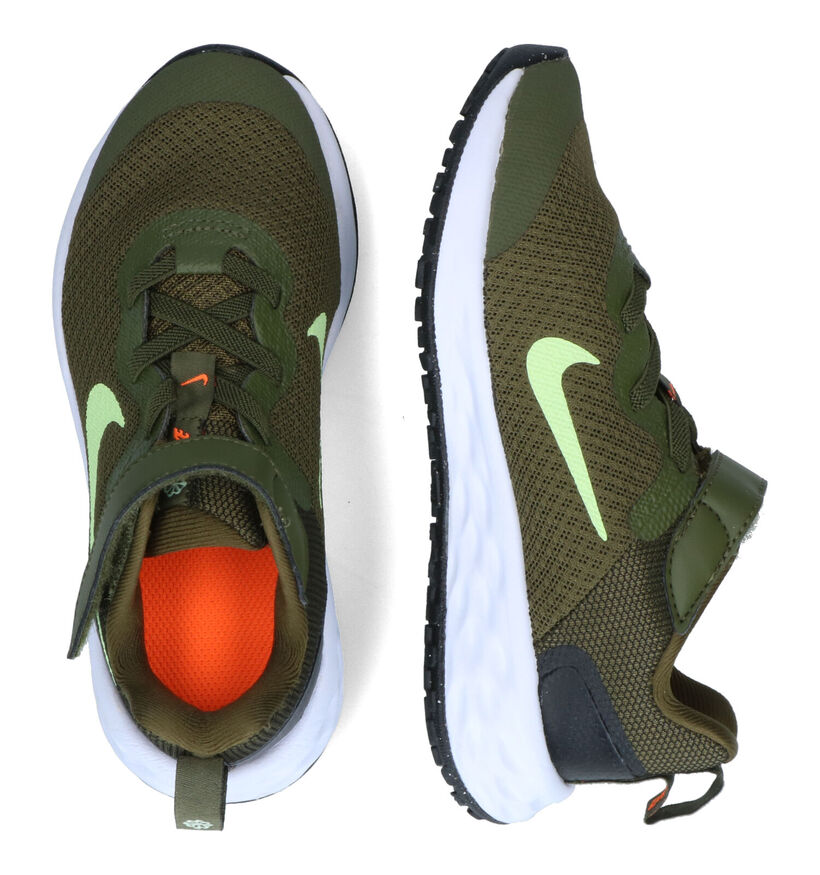 Nike Revolution 6 PS Kaki Sneakers voor jongens, meisjes (316279) - geschikt voor steunzolen