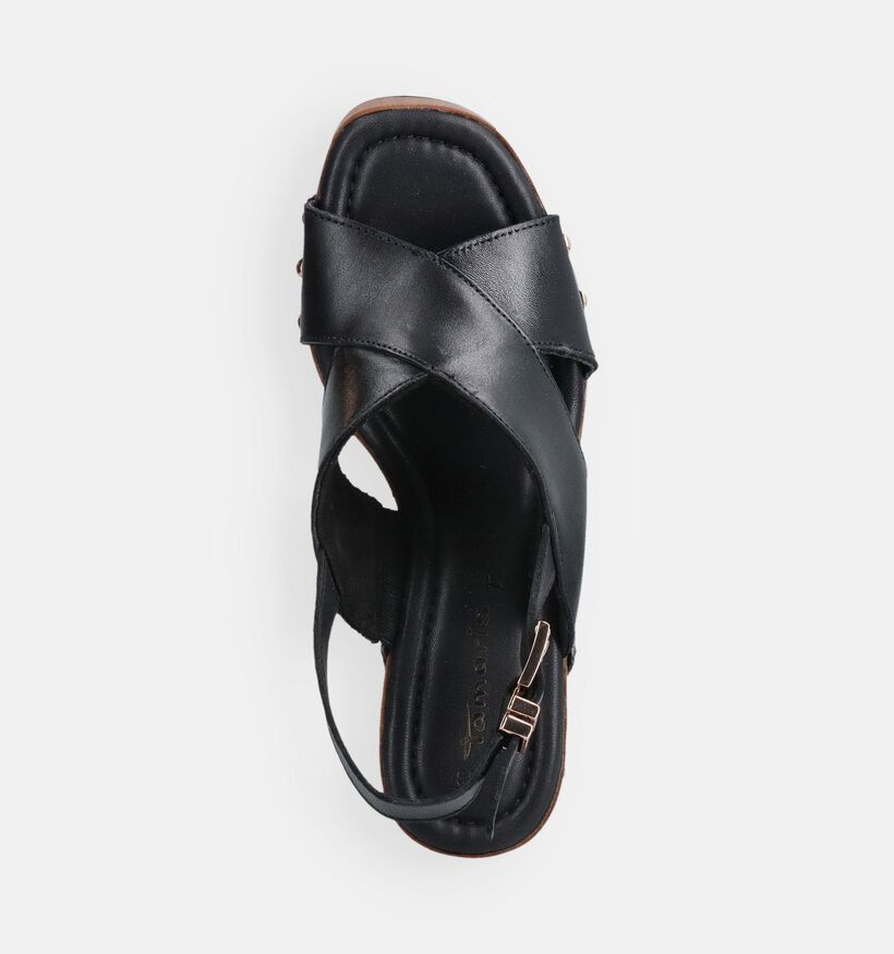 Tamaris ANTISlide Zwarte Sandalen met Hoge Hak voor dames (371793)