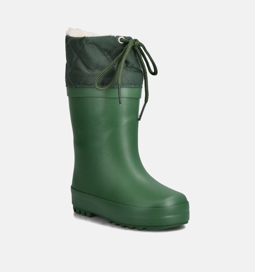 Xplor Rainboot Bottes de Pluie doublées en Vert pour filles, garçons (360162) - pour semelles orthopédiques