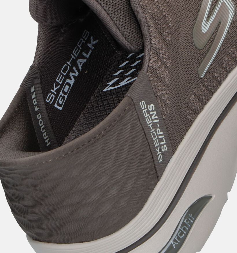 Skechers Go Walk Arch Fit Taupe Sneakers voor heren (350315) - geschikt voor steunzolen