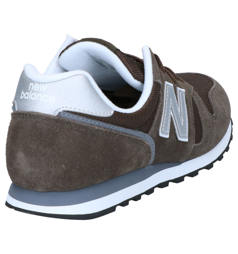New Balance ML 373 Kaki Sneakers in stof (267015)