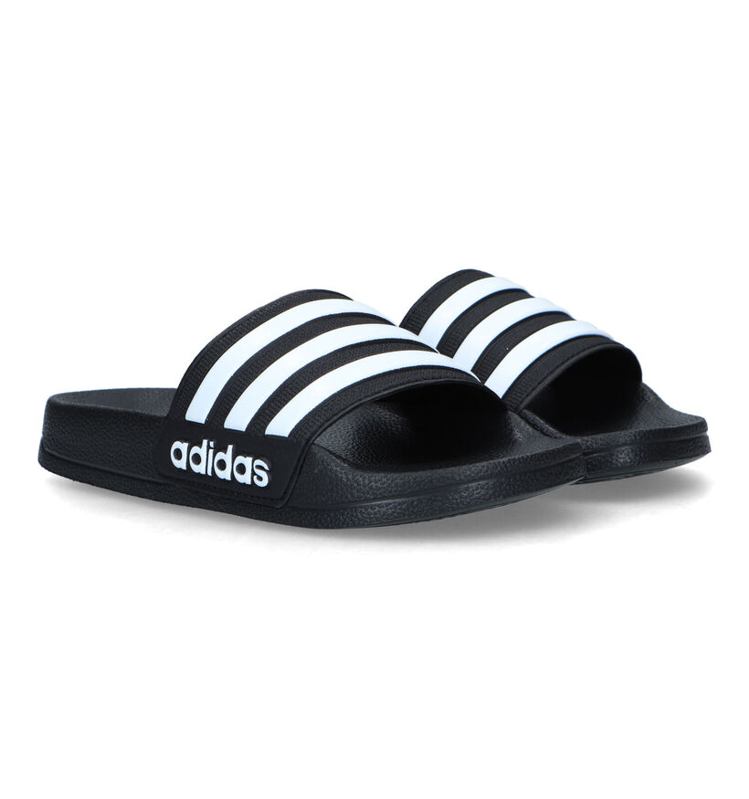 adidas Adilette Shower Zwarte Badslippers in kunststof (318992)