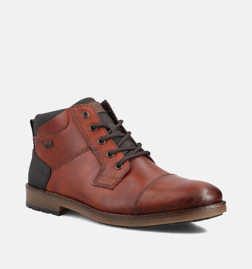 Rieker Cognac Bottines voor heren (363513) - geschikt voor steunzolen