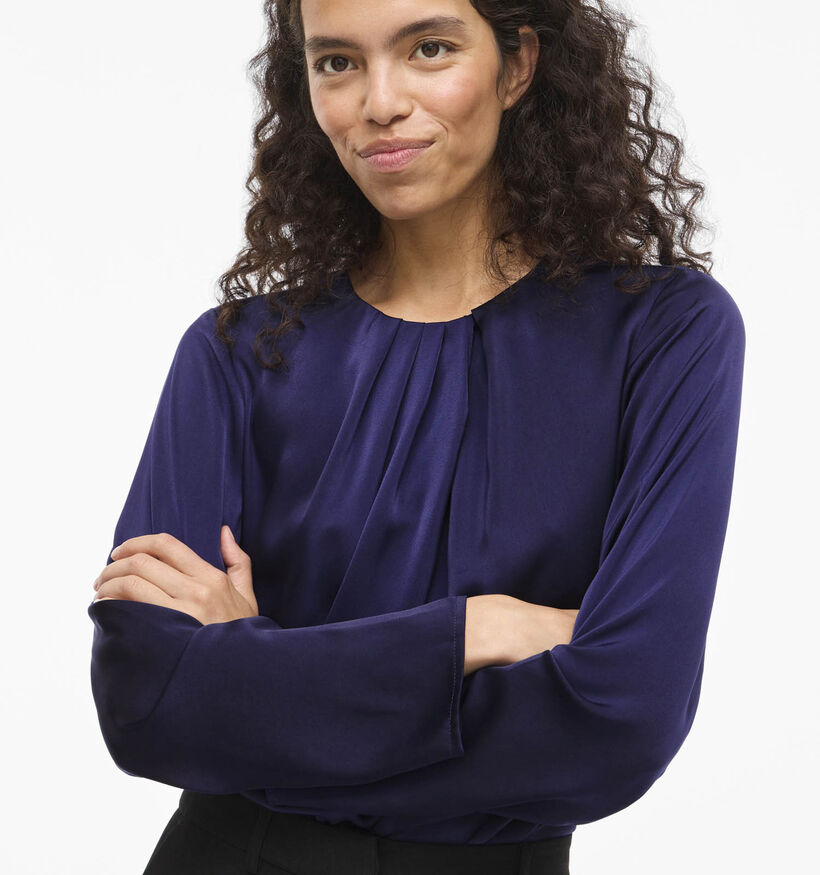 Vila Elmina Satin Paarse Blouse Vila Elmina Satin Paarse Blouse voor dames (365597)