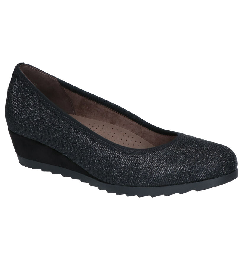 Gabor Easy Walking Escarpins en Noir en textile (260208)