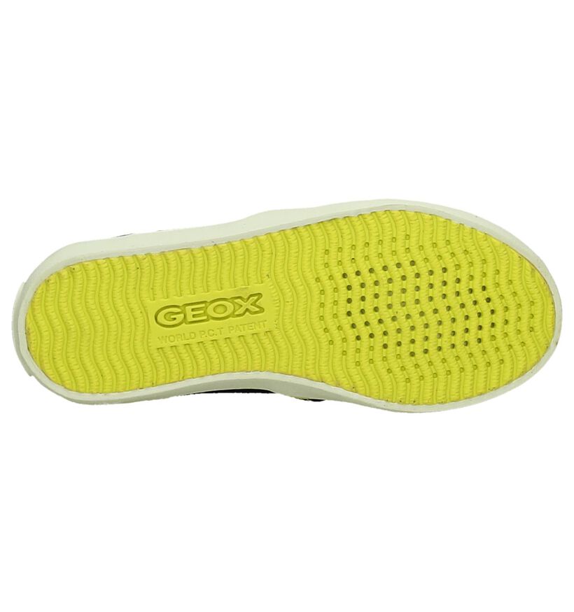 Geox Baskets slip-on en Bleu foncé en textile (190645)