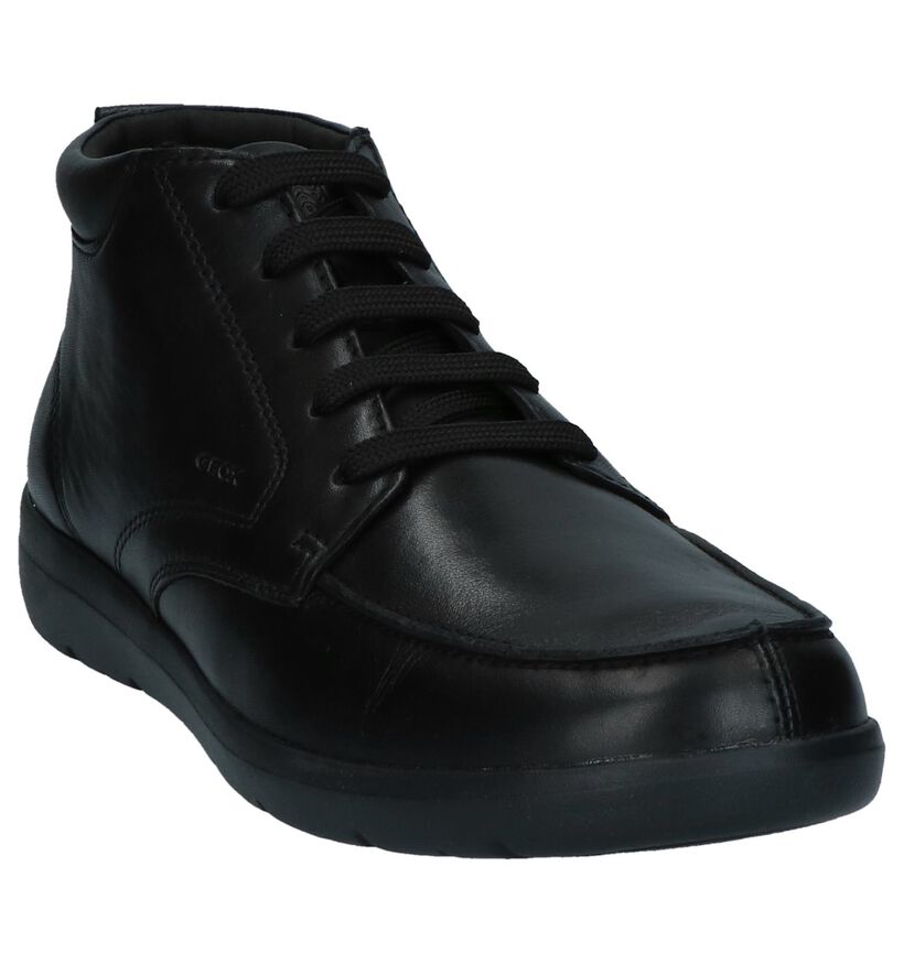 Geox Chaussures hautes en Noir en cuir (223071)