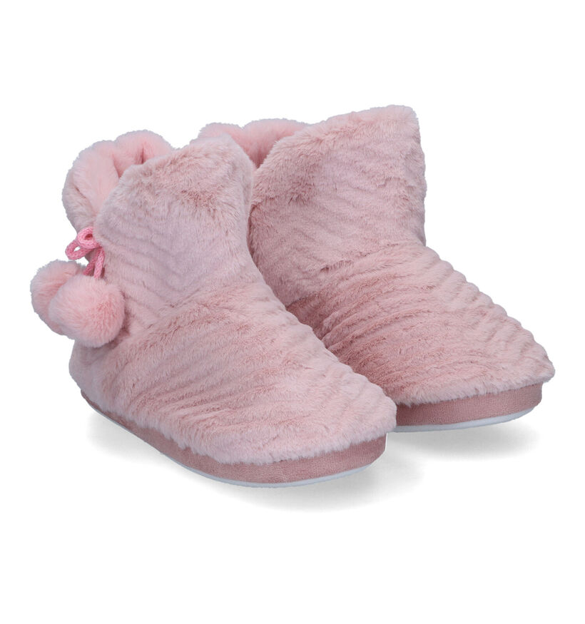 Torfs Home Pantoufles fermées en Rose pour femmes (315859)