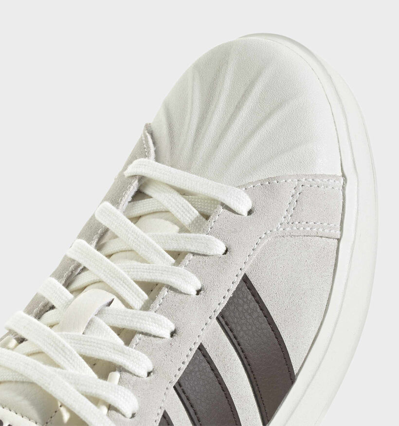 adidas Streettalk Off-White/Donkerbruine Lage Sneakers voor heren (380273)