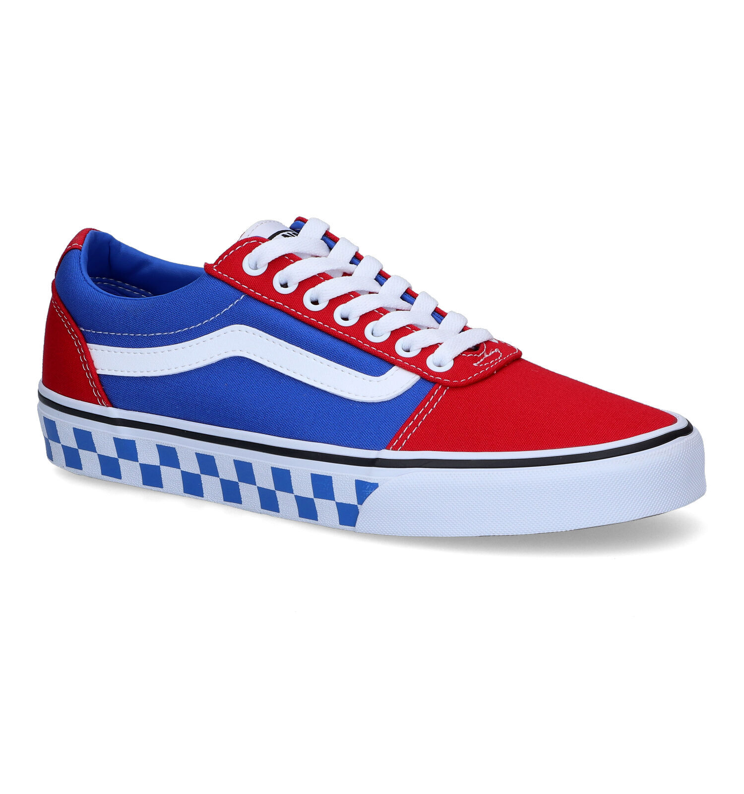 Vans Ward Blauw Rode Sneakers Heren Sneakers Online op TORFS.BE