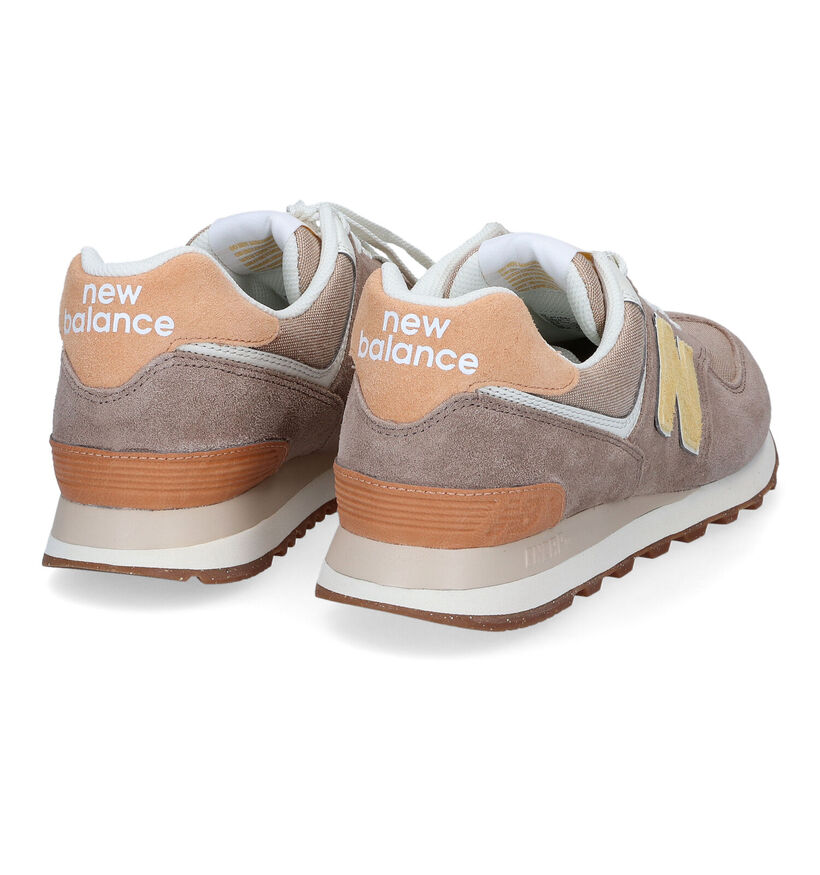 New Balance ML 574 Baskets basses en Gris pour hommes (353357) - pour semelles orthopédiques