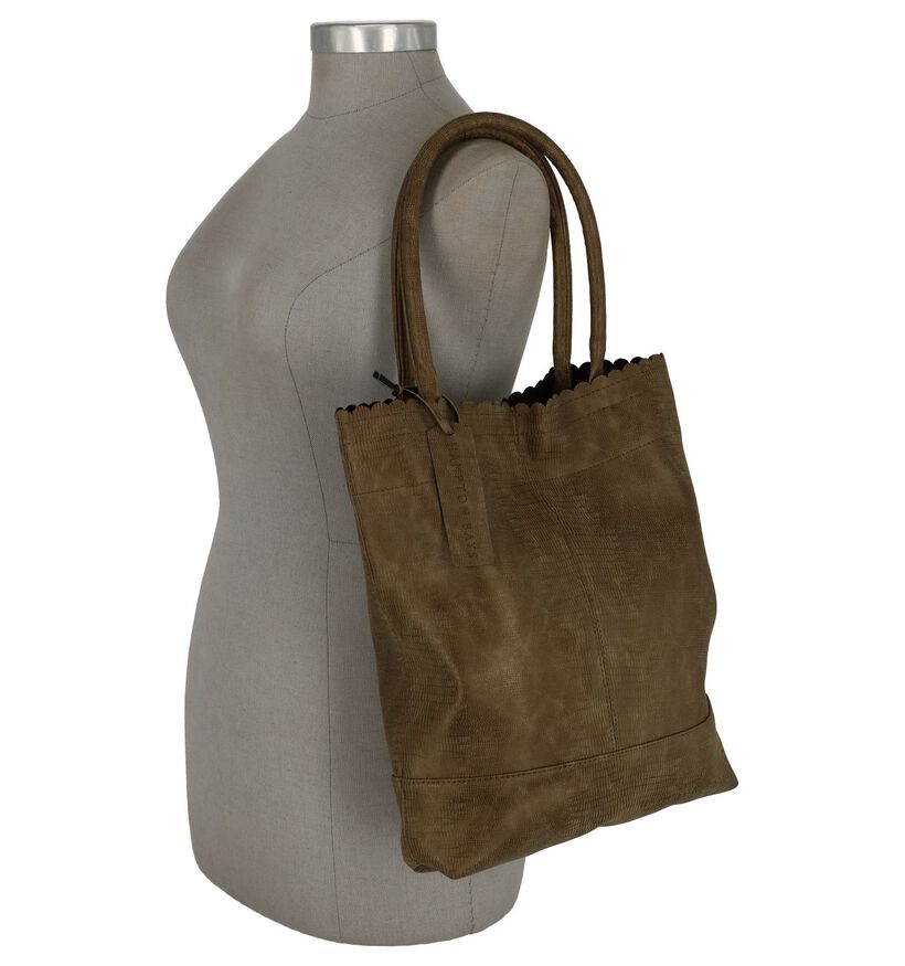 Hampton Bays Zwarte Shopper in kunstleer (236129)