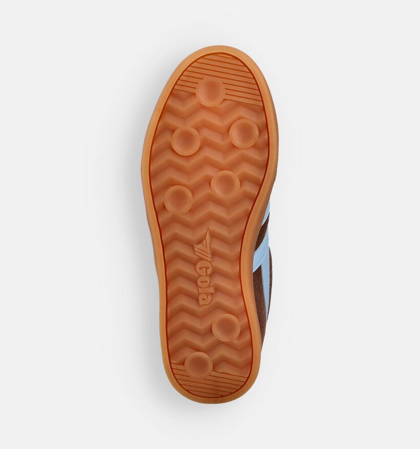 Gola Stadia 86 Baskets en Brun foncé pour femmes (360814) - pour semelles orthopédiques