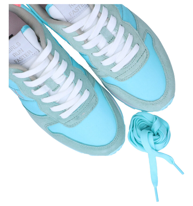 Sun 68 Ally Solid Nylon Fuchsia Sneakers in nubuck (304668)