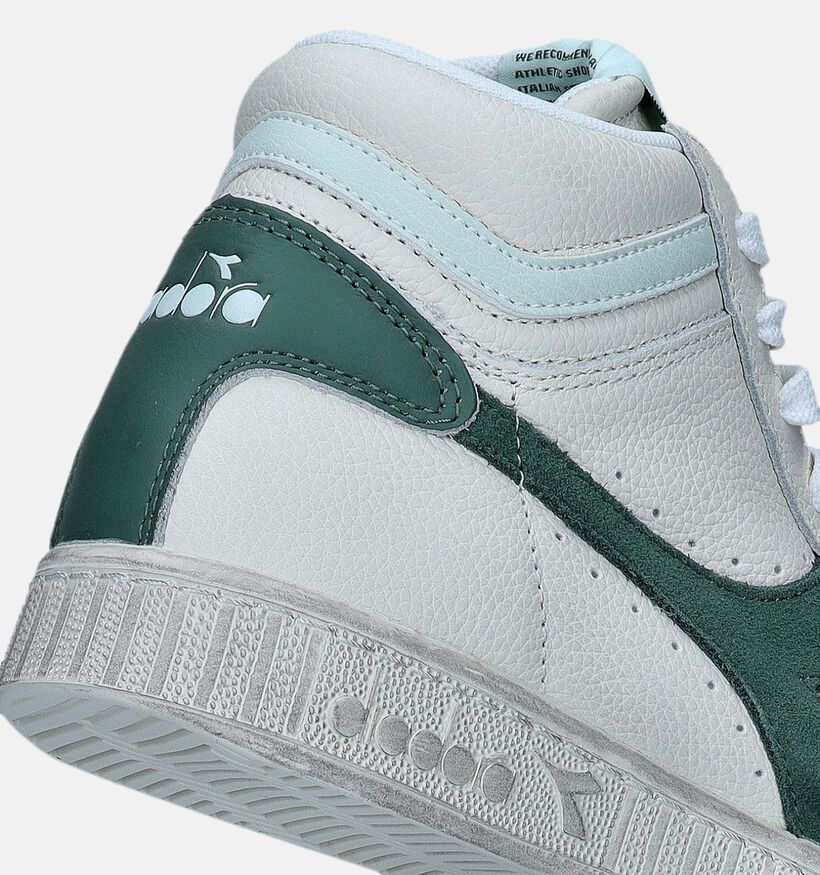 Diadora Game L High Waxed Suede Pop Baskets en Blanc pour femmes (344860)