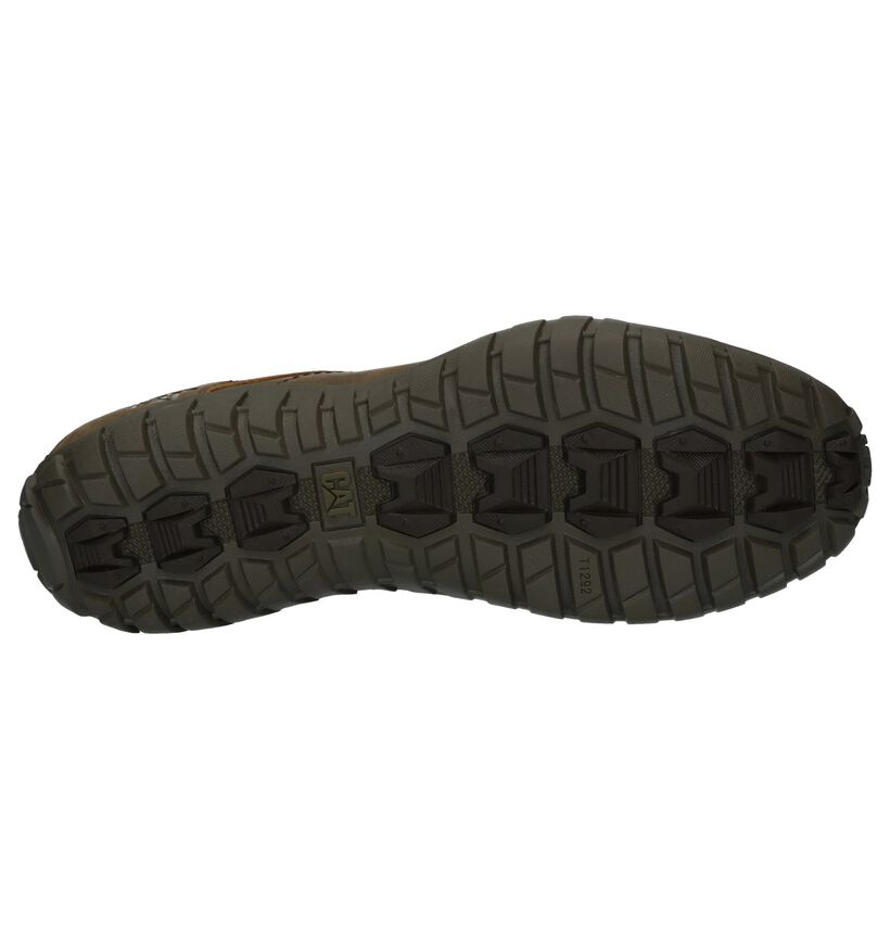 Caterpillar Chaussures basses en Brun foncé en cuir (238284)