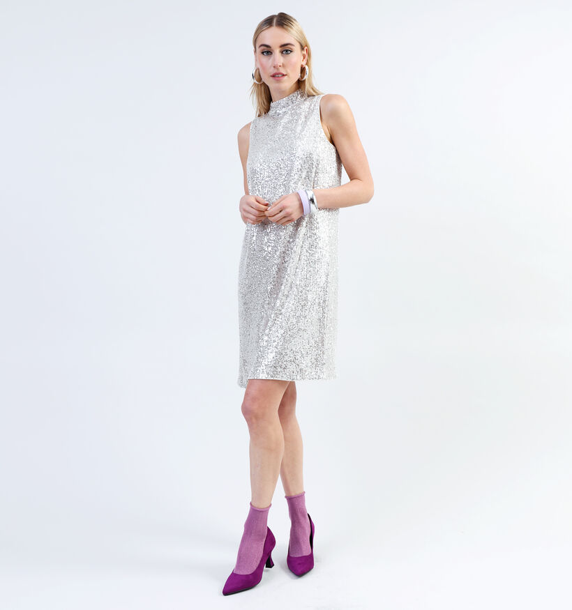 comma Robe de fête en Beige pour femmes (334762)
