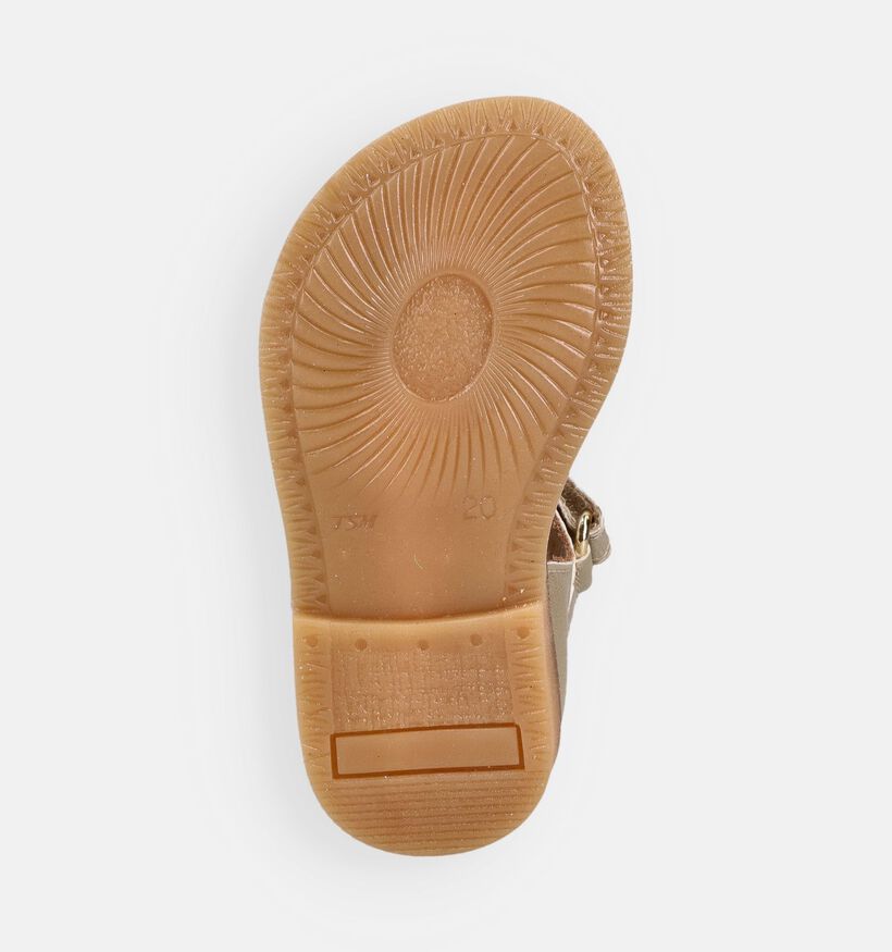 STONES and BONES Marv Sandales pour b&eacute;b&eacute; en Or pour filles (369621)