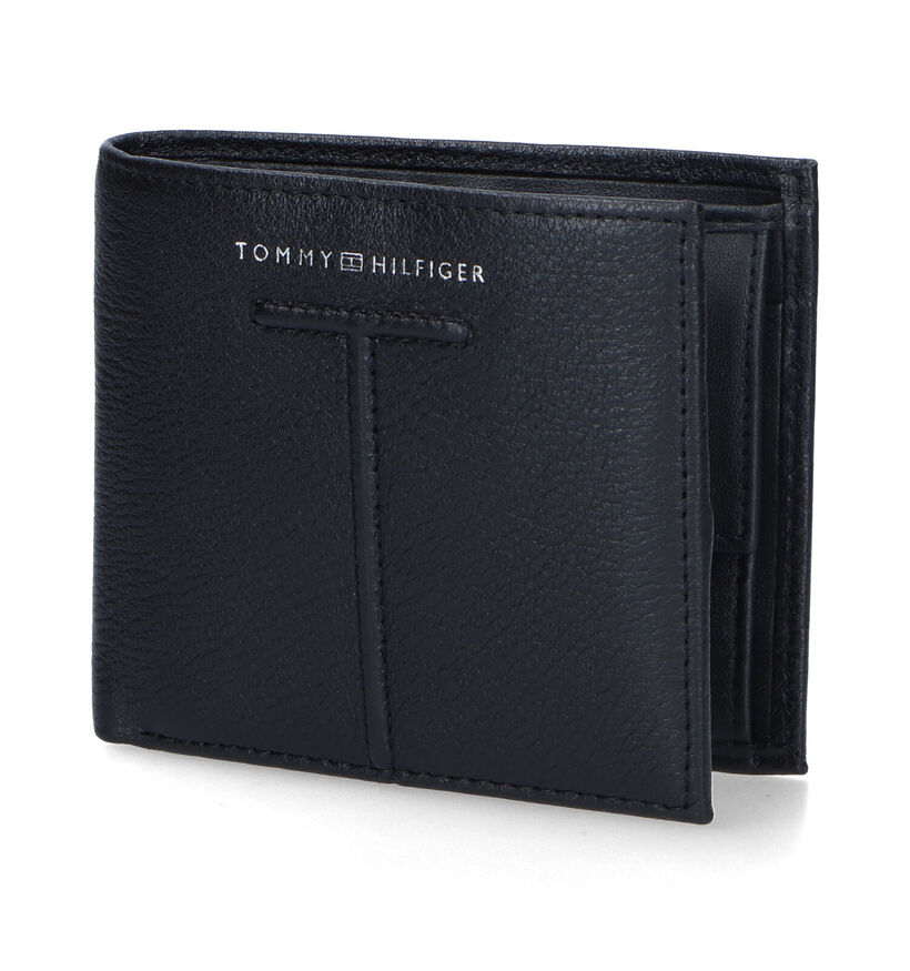 Tommy Hilfiger Central Portefeuille en Noir en cuir (321531)