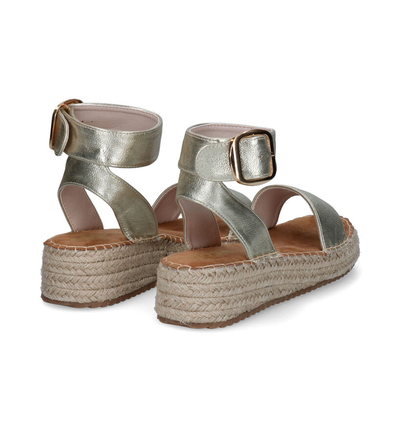 Poelman Espadrilles en Or en simili cuir (310330)