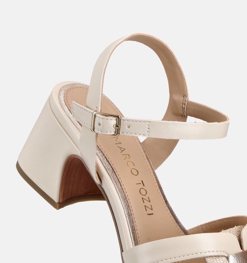 Marco Tozzi Sandales &agrave; talons en Beige pour femmes (371869)