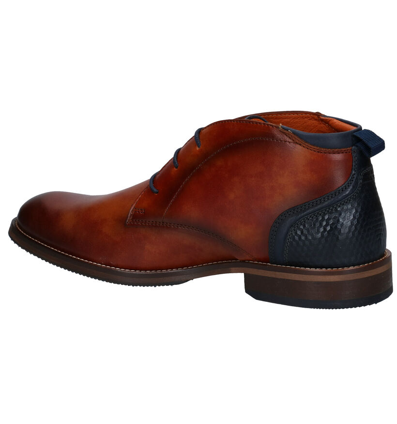 Van Lier Chaussures habillées en Cognac en cuir (283337)