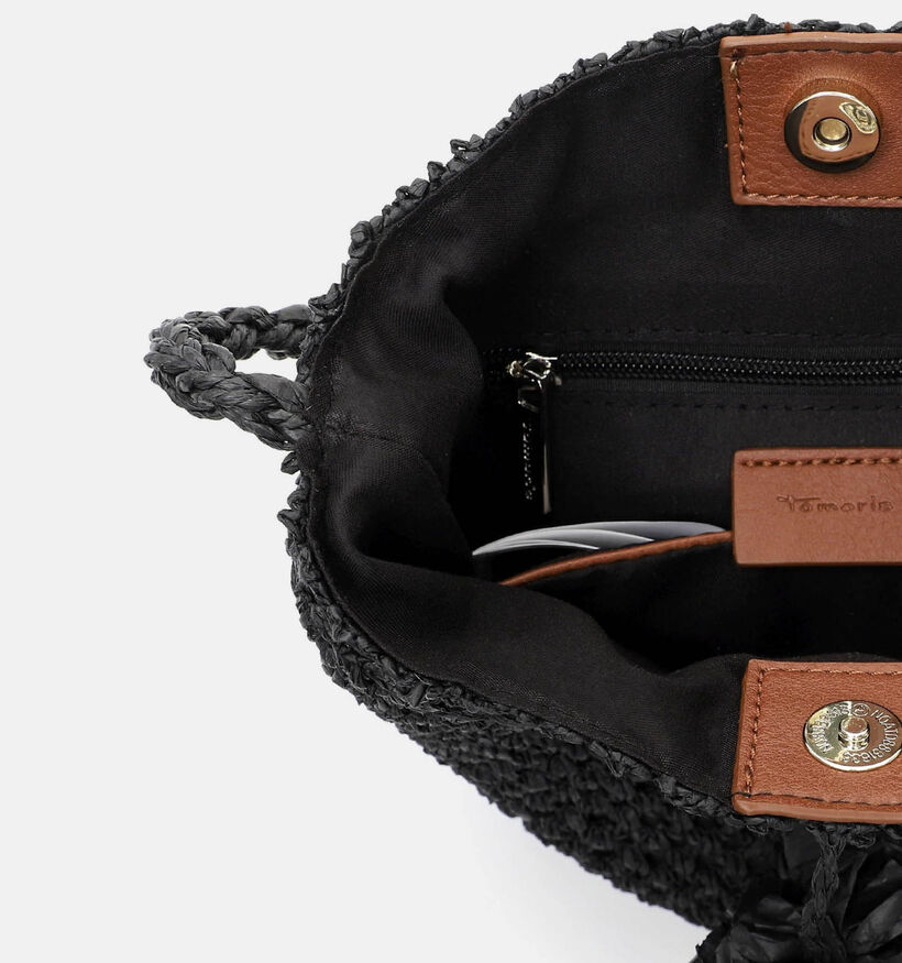 Tamaris Kassandra Zwarte Gehaakte Bucket Bag voor dames (371377)