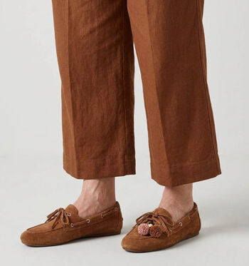 Laurent David Chaussures plates Cognac/Marron