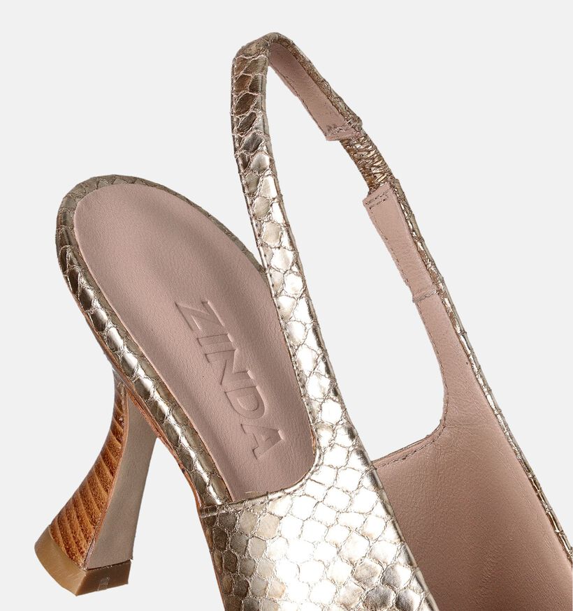 Zinda Pumps Open Hiel Goud voor dames (357666)