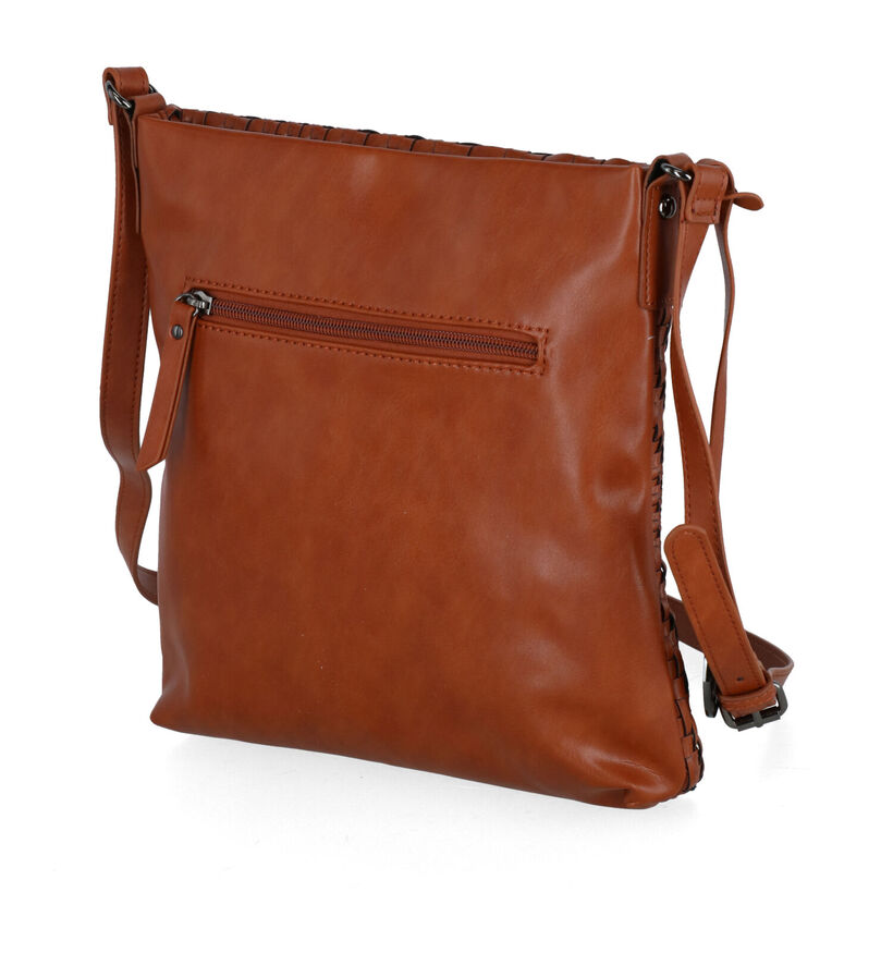 Marco Tozzi Cognac Crossbody Tas in kunstleer (299037)