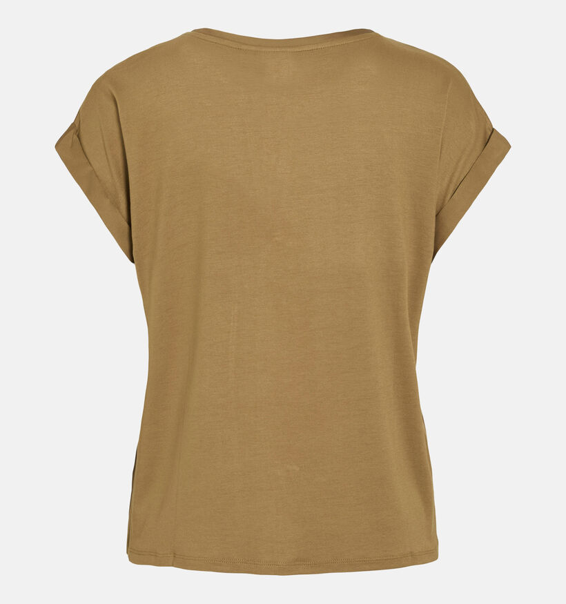 Vila Ellette Satin Bruine T-shirt voor dames (361343)