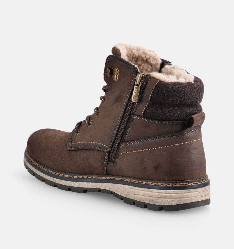 Mustang Donkerbruine Boots met Veters voor heren (378973)