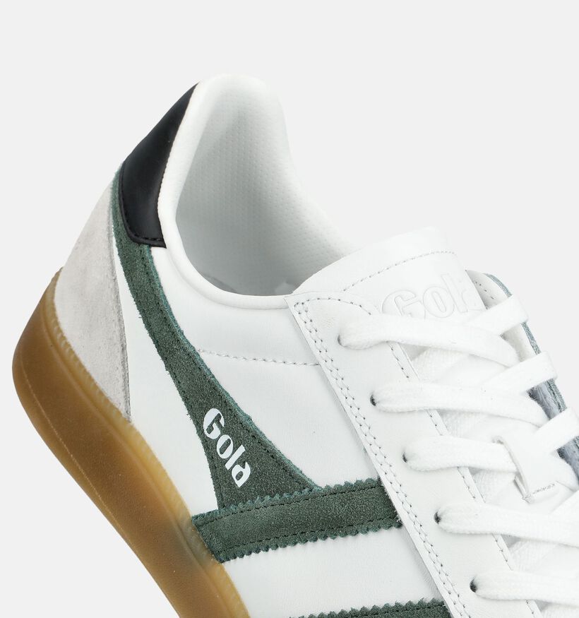Gola Viper Leather Chaussures plates en Vert pour hommes (368576) - pour semelles orthop&eacute;diques