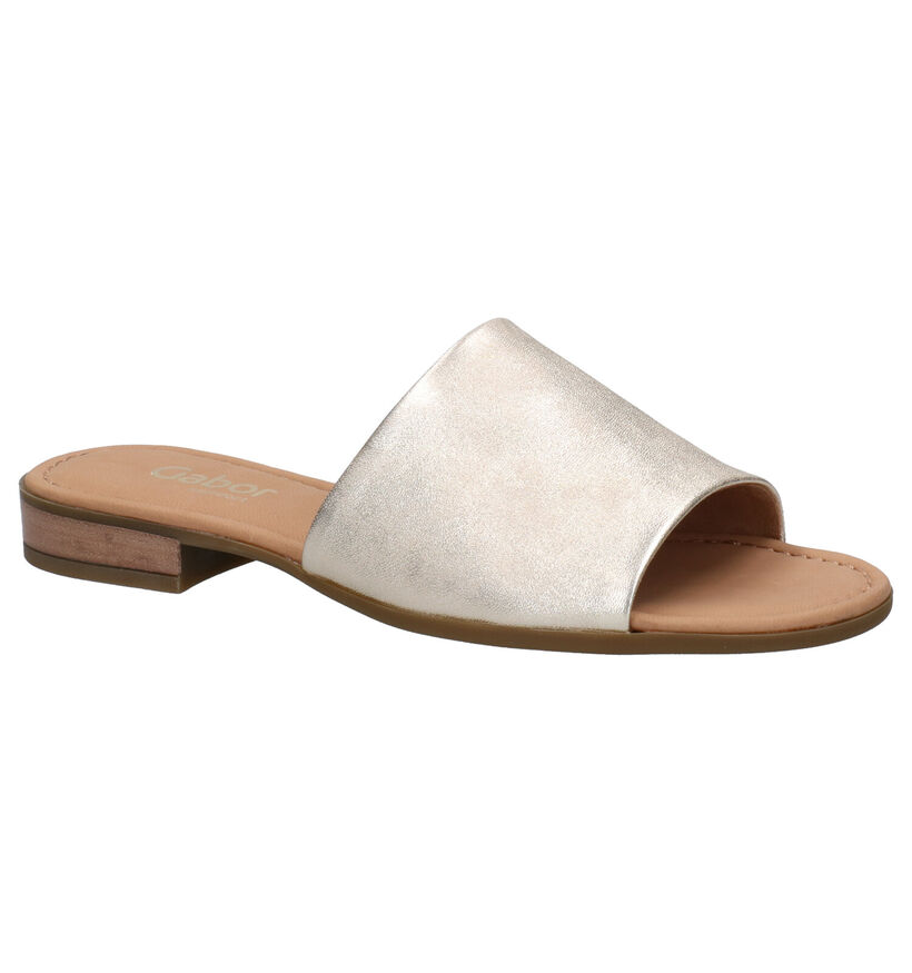 Gabor Nu-pieds en Or en cuir (271623)