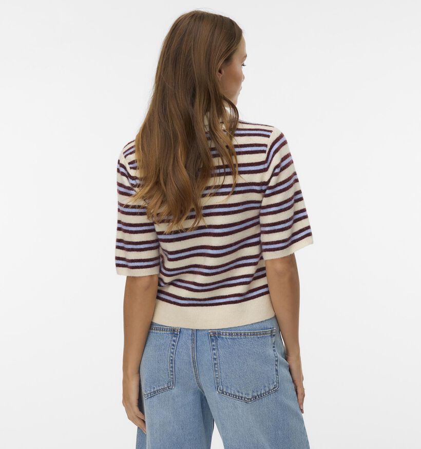 Vero Moda Ocanna T-shirt en Rouge pour femmes (369376)