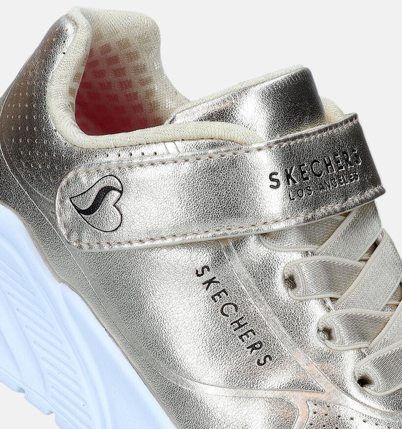 Skechers Uno Lite Chrome Steps Gouden Sneakers voor meisjes (334310)