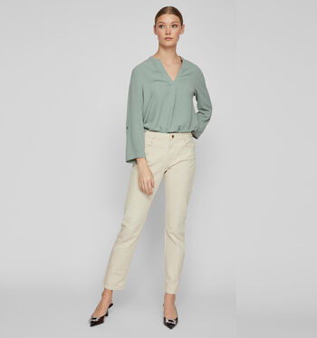 Straight leg jeans beige