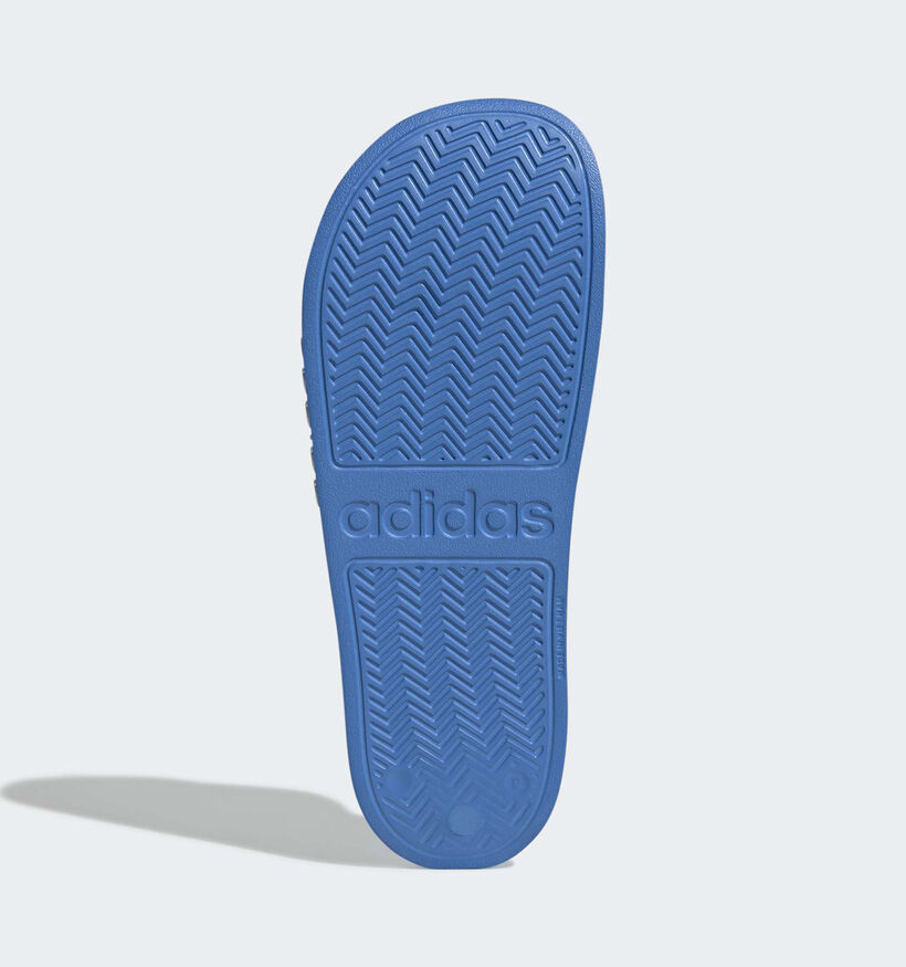 adidas Adilette Claquettes en Bleu/Jaune pour hommes (366997)