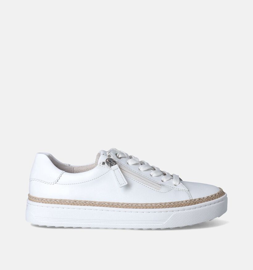Gabor Witte Veterschoenen voor dames (355009) - geschikt voor steunzolen