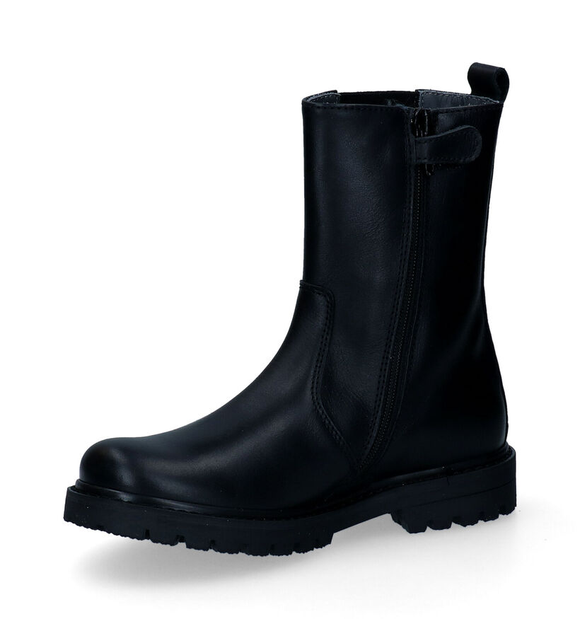 STONES and BONES Fassal Zwarte Chelsea Boots in leer (301325)
