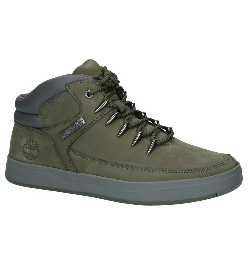 Zwarte Veterboots Timberland Davis SQ Hike Cupsole in nubuck (232308)