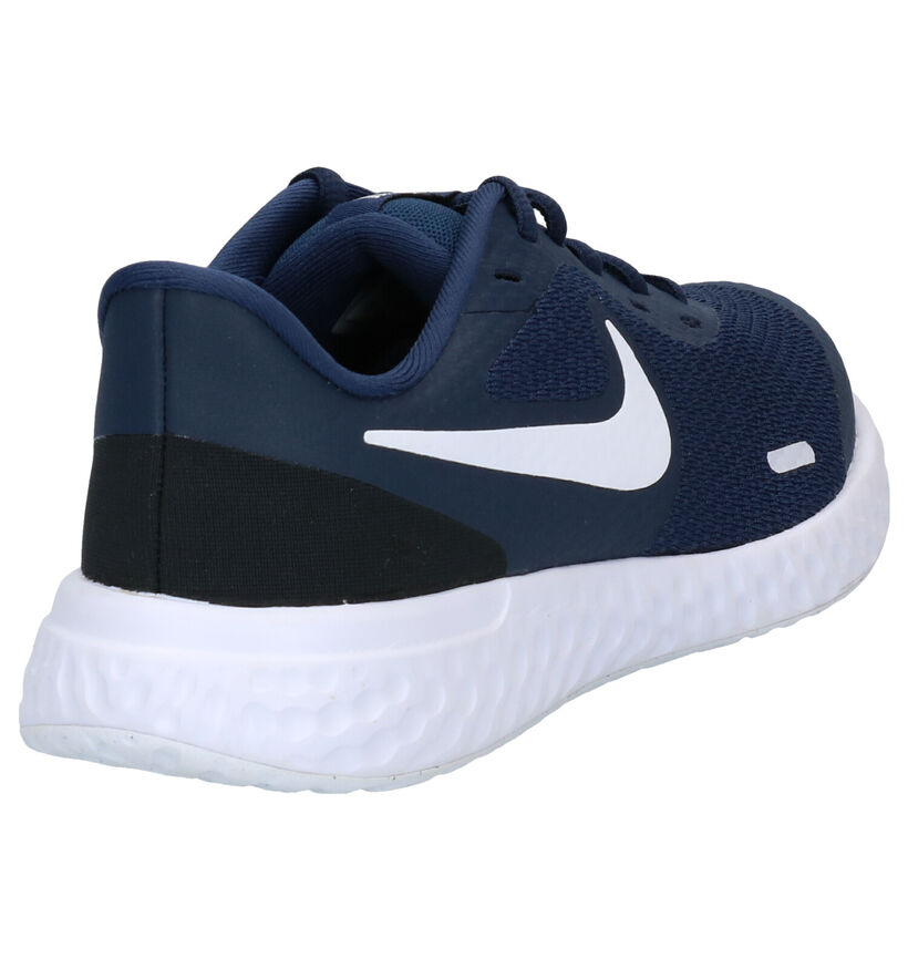 Nike Revolution Baskets en Bleu en cuir (284480)