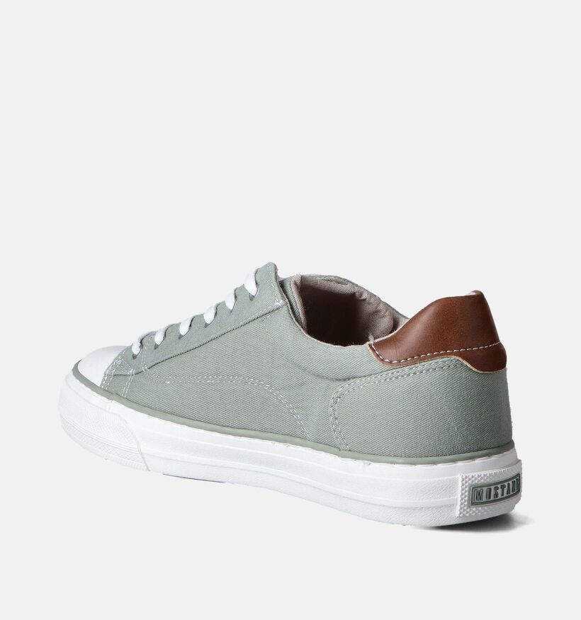 Mustang Lichtgroene Veterschoenen voor dames (351245)