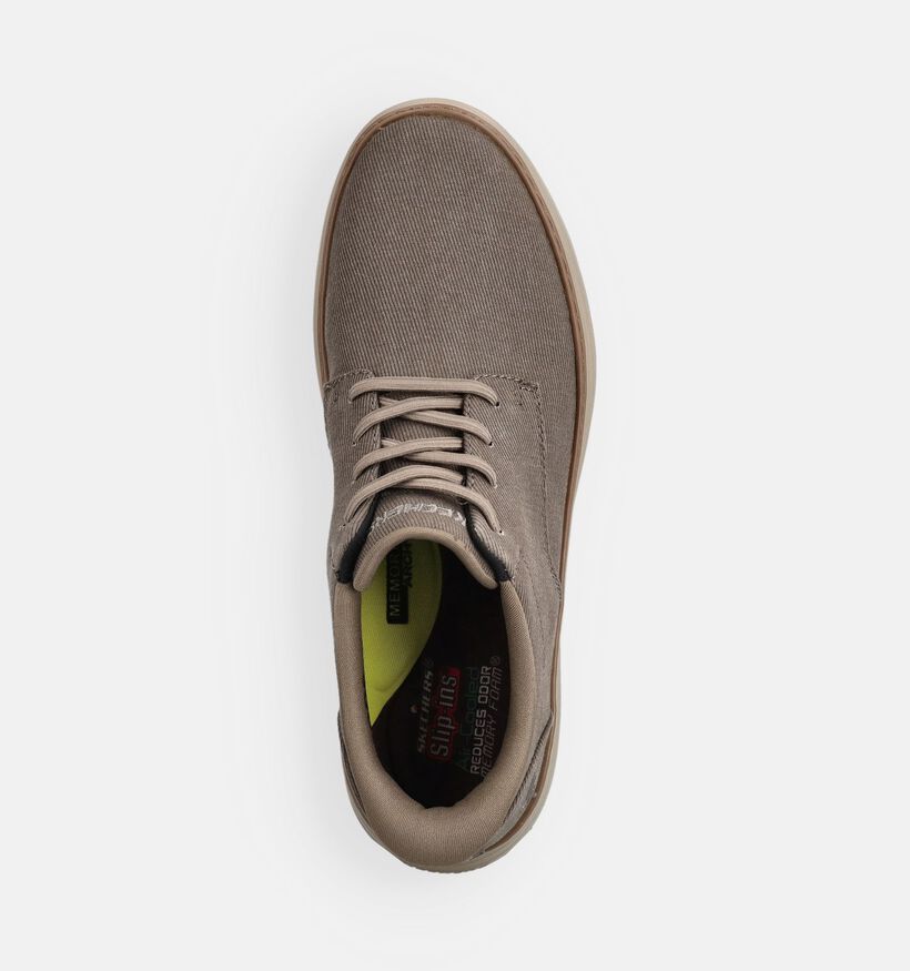 Skechers Hyland Taupe Slip-in Sneakers voor heren (367503) - geschikt voor steunzolen