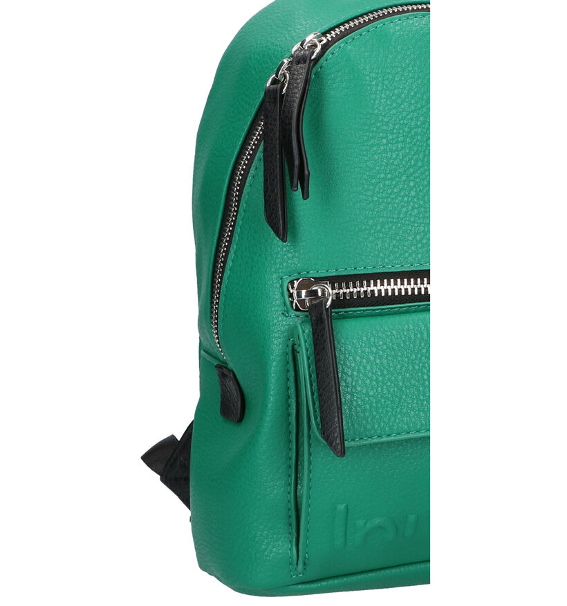 Desigual Embossed Sac à Dos en Vert en simili cuir (299647)