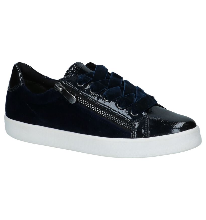Youh! Baskets basses en Bleu foncé en cuir verni (222089)