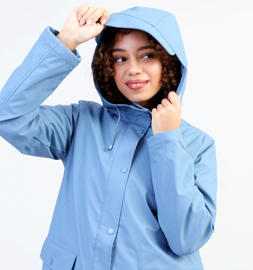 Vero Moda Asta Quilt Coated Imperméable en Bleu pour femmes (334174)