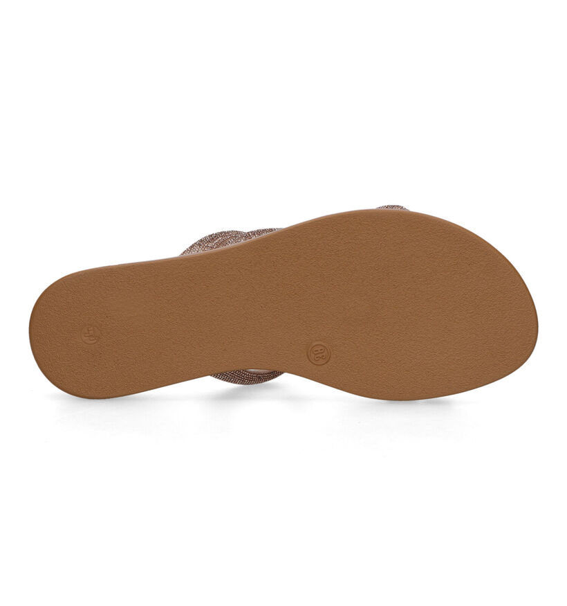 Signatur Nu-pieds plates en Or pour femmes (325549)