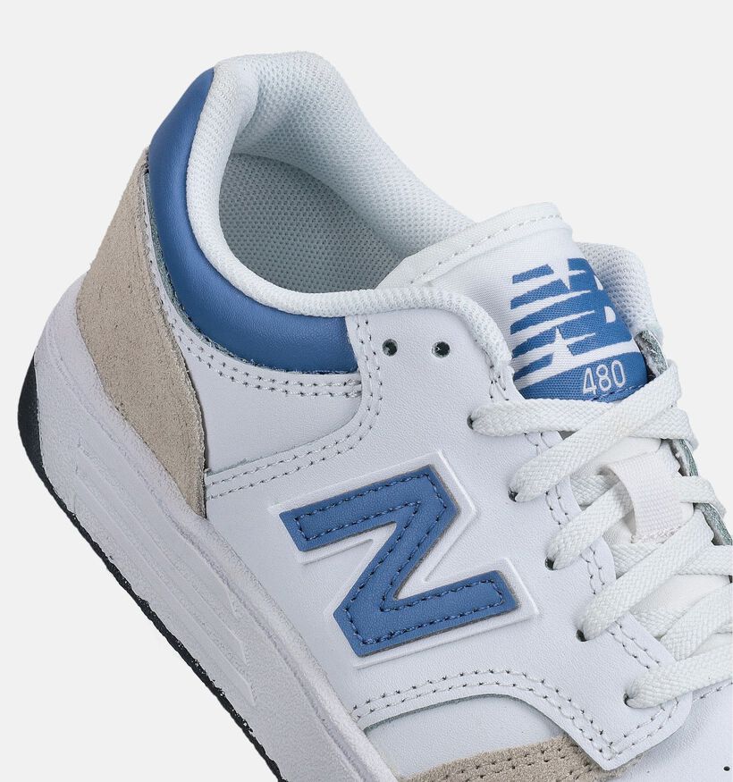 New Balance Baskets basses en Blanc pour gar&ccedil;ons, filles (366234) - pour semelles orthop&eacute;diques
